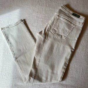 AG 'The Stevie' white jeans (Size 31)